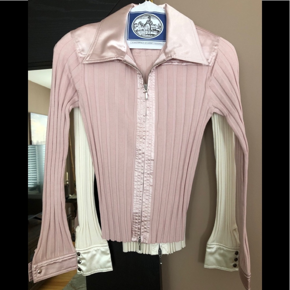 Cabi Satin Long Sleeve Blouse XS Pre-owned